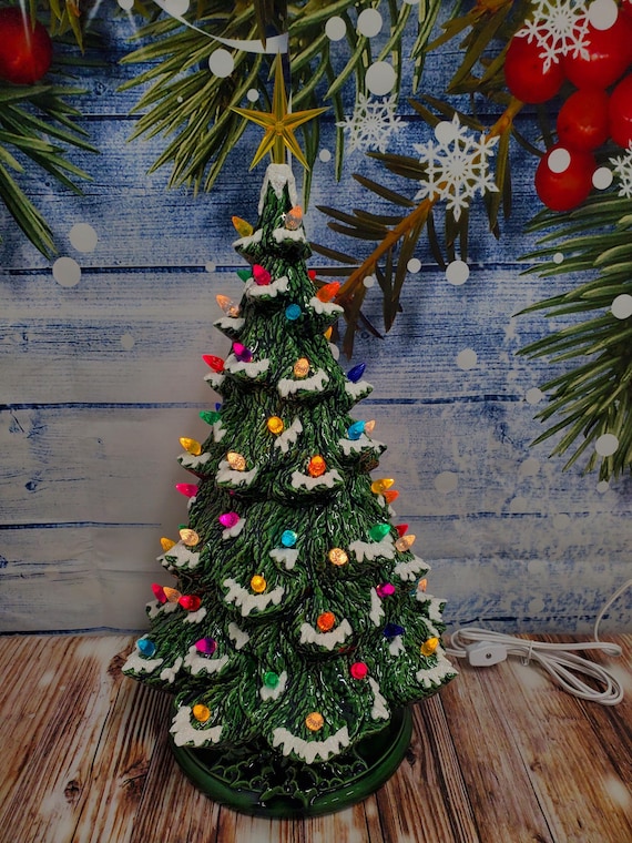 Ceramic Christmas Tree Lighted 20