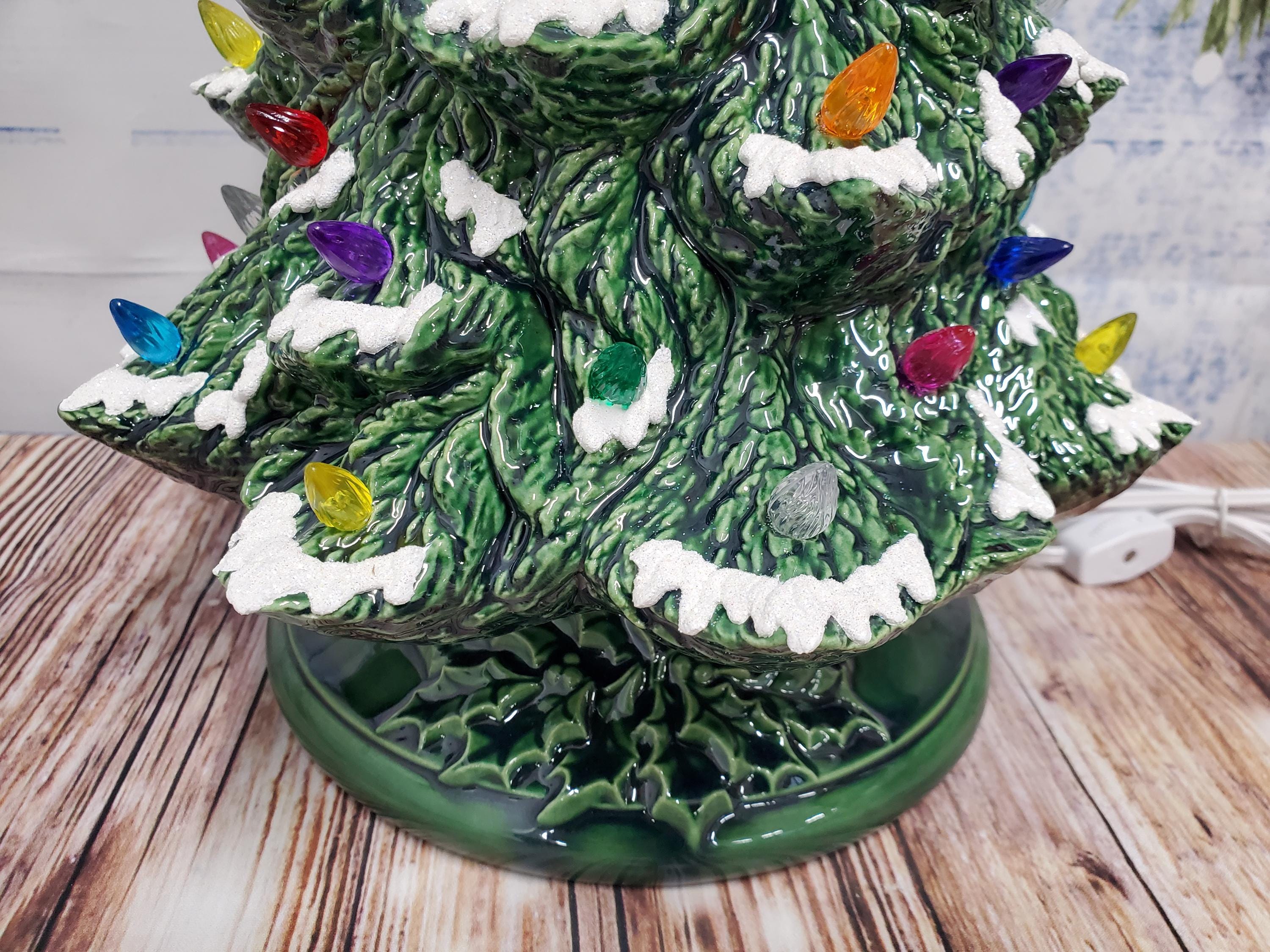 Ceramic Christmas Tree Lighted 20