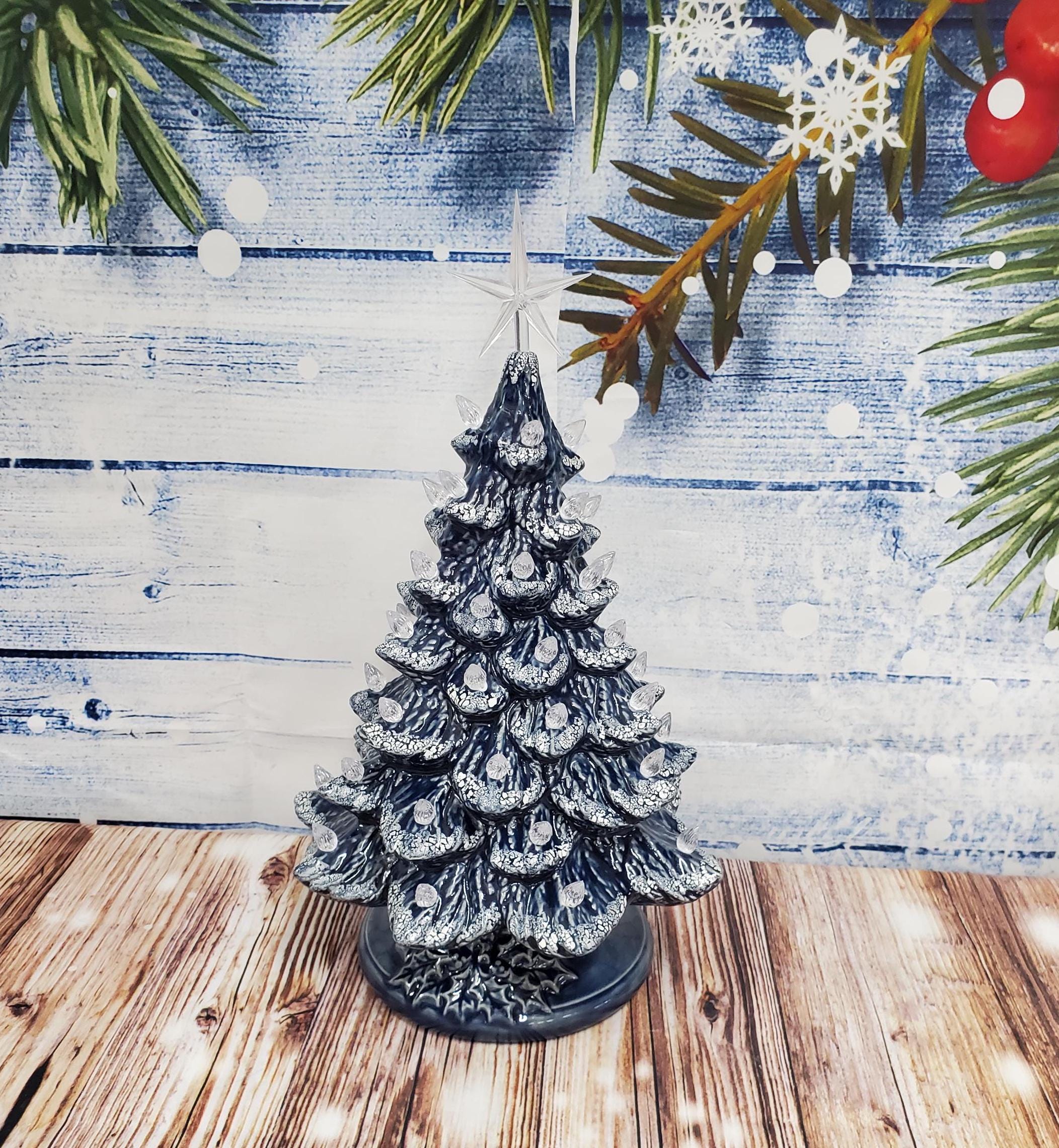 Ceramic Christmas Tree Lighted 14