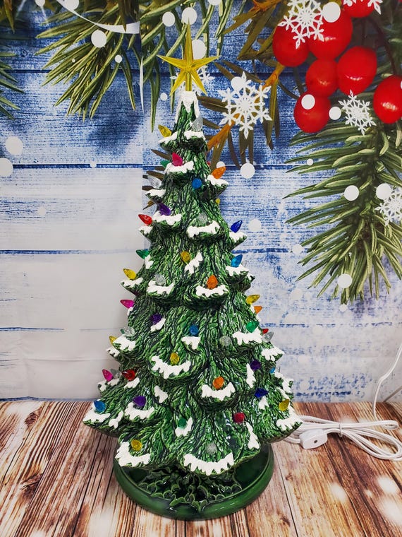 Ceramic Christmas Tree Lighted 20