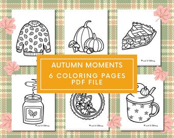 Thanksgiving Coloring Pages | Cozy Autumn Activity (Digital Download)