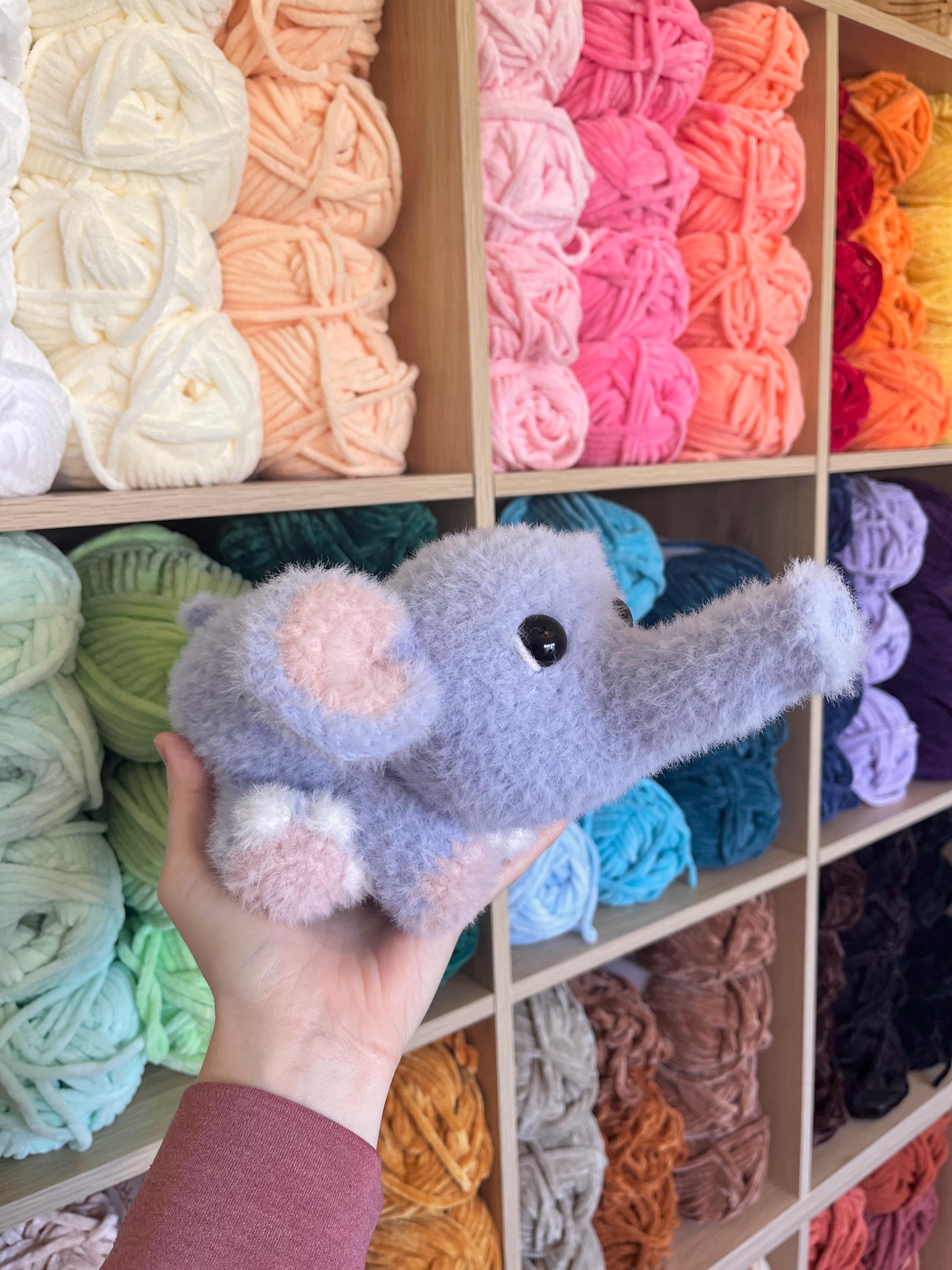 Splooting Elephant LOW-SEW Crochet Pattern: PDF Digital Download - Etsy