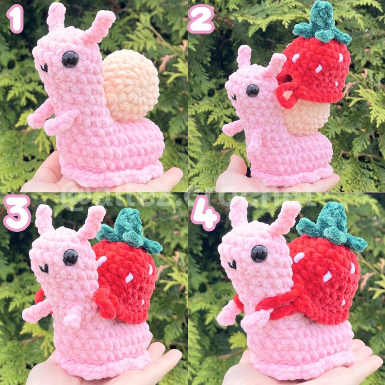 10-in-1 Little Snail Dress up Crochet Pattern Bundle: PDF Digital ...