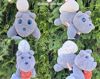 Splooting eekhoorn LAAG NAAIEN haakpatroon pdf digitale download Knuffel amigurumi