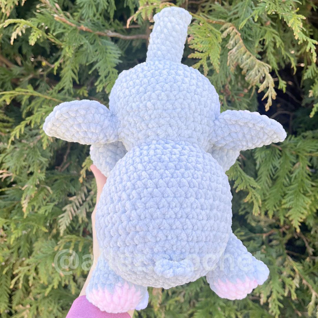 Splooting Elephant LOW-SEW Crochet Pattern: PDF Digital Download - Etsy