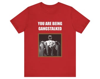 You Are Being Gangstalked T-Shirt, Graphic Tee, Survelliance T-Shirt