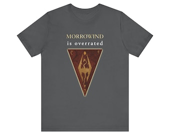 Morrowind is Overrated Elder Scrolls Shirt, Funny Video Game Tee, Grahpic T-Shirt