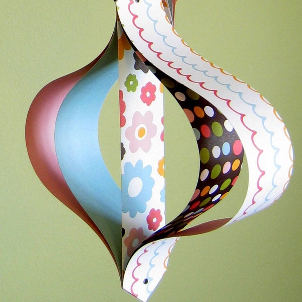 Polka Dot Swirls Baby Mobile by Hart's Desire
