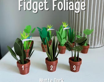 Fidget Foliage Desk Plant, Subtle Office Decor