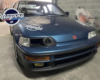 Faro delantero Honda Civic EE9 / Conducto de aire para faro delantero Honda CRX EE8 con módulo de luz