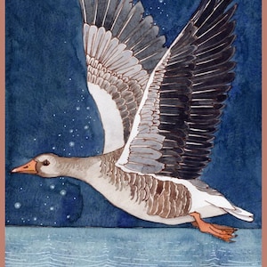 A4 print 'Goose' from The Green Wheel Oracle