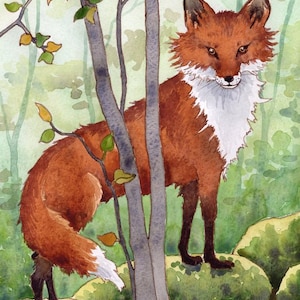 A4 print 'Fox' from The Green Wheel Oracle