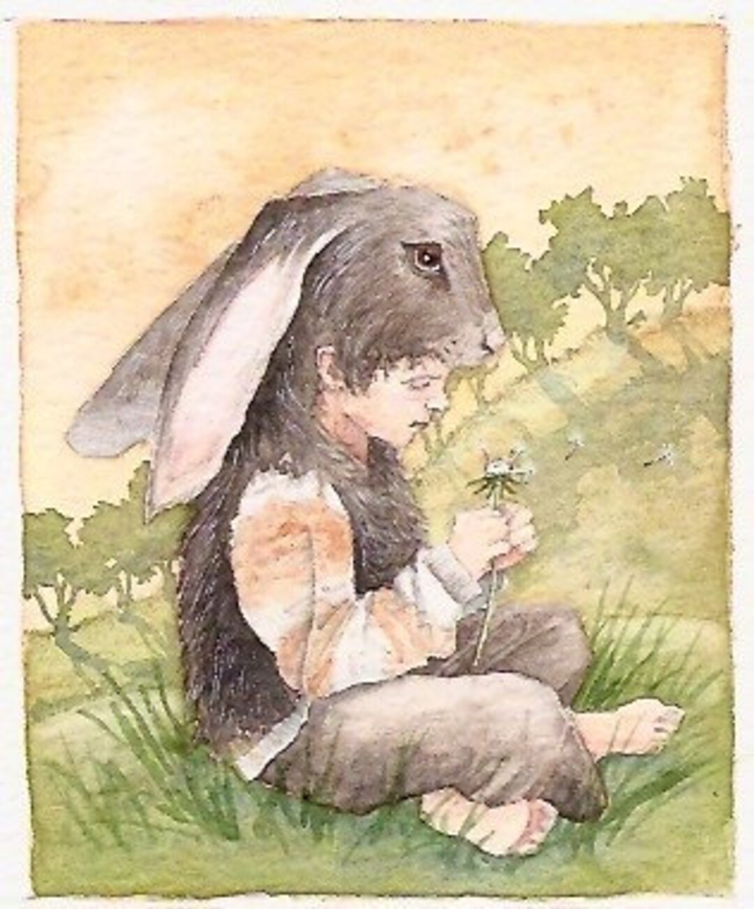 Rabbit Boy Small Print - Etsy