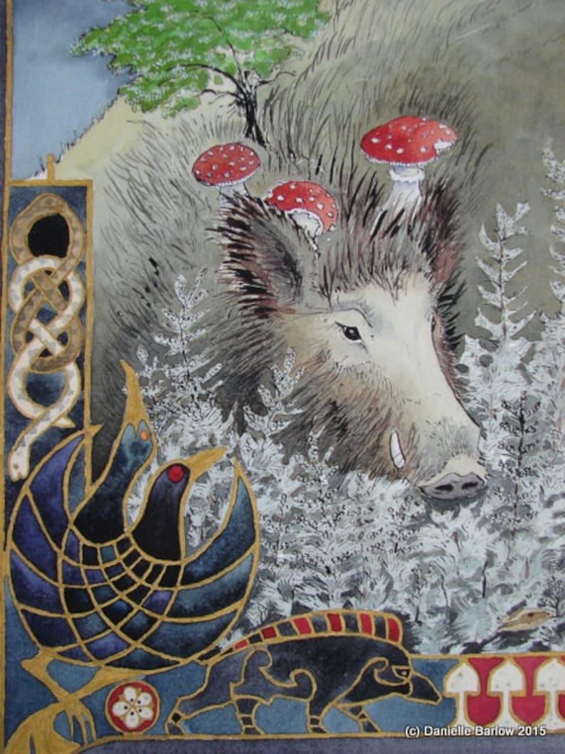 Giclee Limited Edition Print Edge of the Wildwood by Danielle Etsy UK