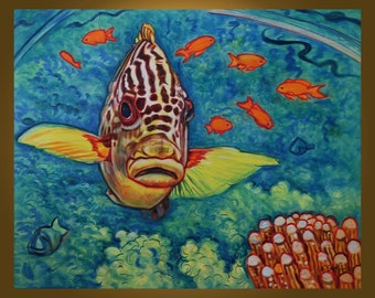 Sweetlips -- 24 x 30 inch Original Oil Painting by Elizabeth Graf -- Art Collectibles, Art Painting