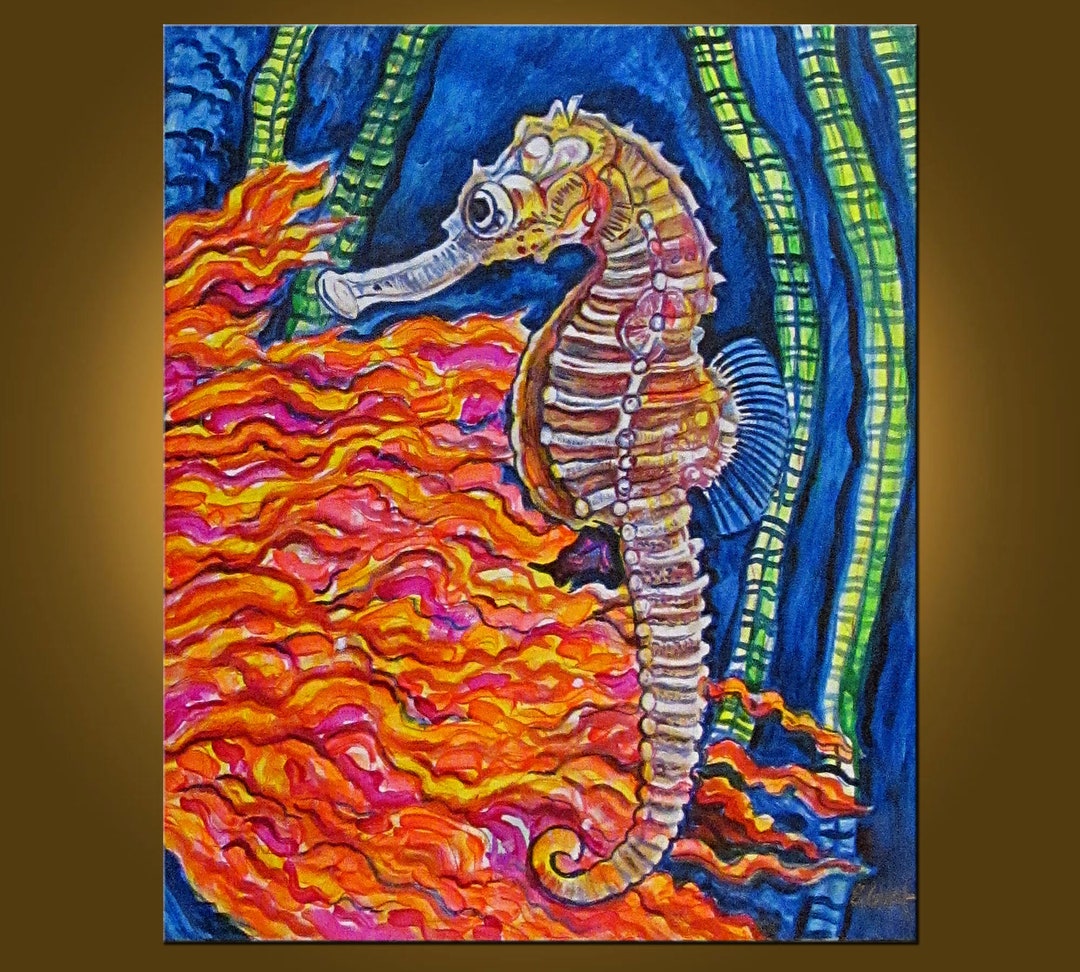 Seahorse Supreme -- 20 X 24 Inch Original Oil Painting by