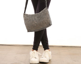 Pop Tab Purse SOCORRO BLACK: Inspired by Paco Rabanne Chain Mail Bag