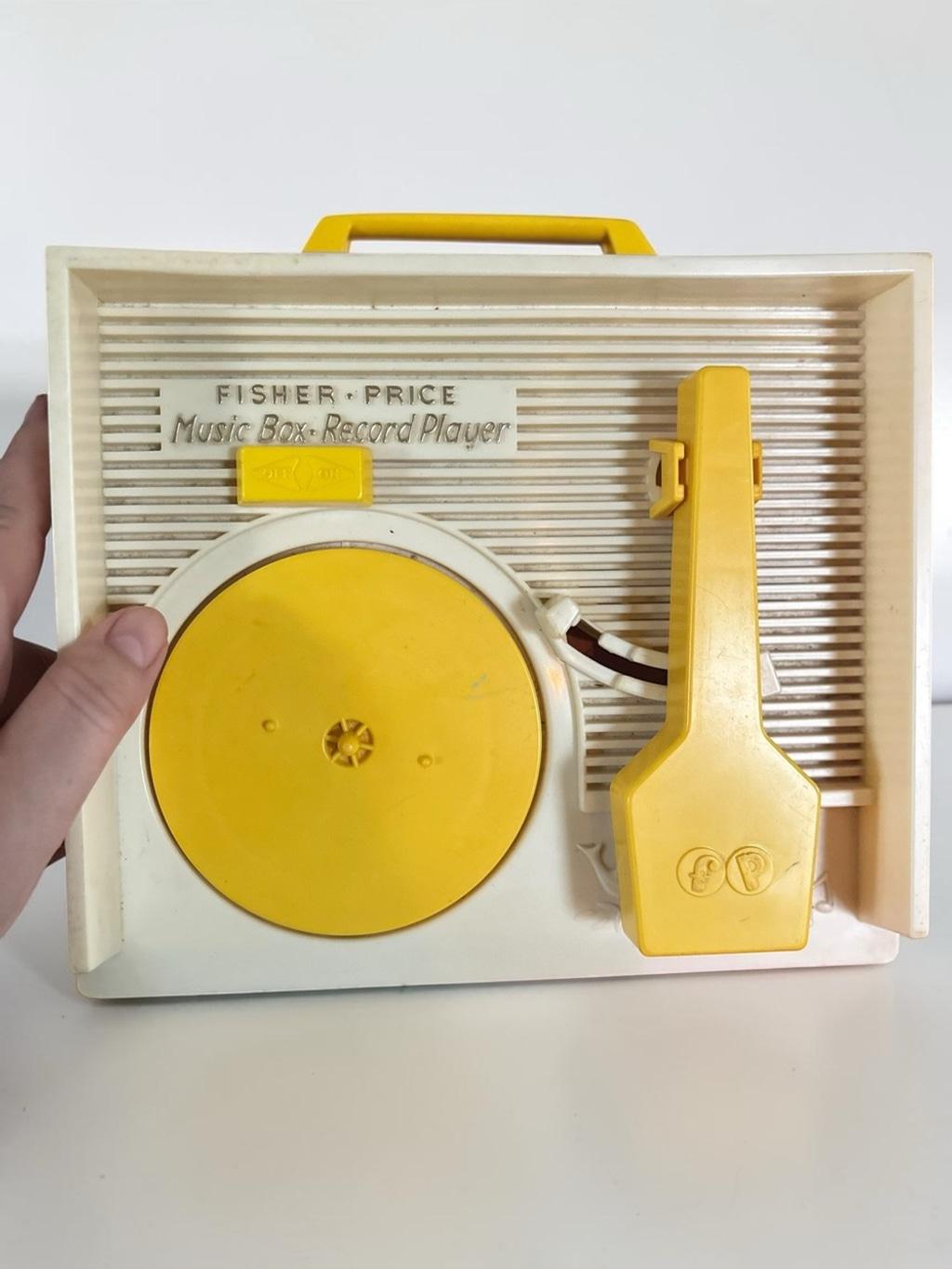 ビンテージ　USA Fisher-Price オルゴール　フィッシャープライス ビンテージ フィッシャープライス オルゴール レコードプレーヤー 5枚
