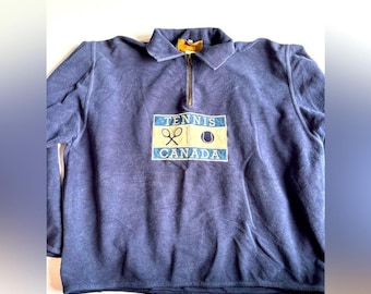 Camisa de tenis vintage de manga larga, talla grande