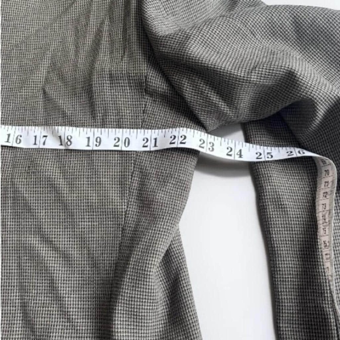 Vintage Men's Houndstooth Blazer Jacket Made in Canada, Gray Micro-Pattern | Tailored Sport Coat, photo 4 sur 5