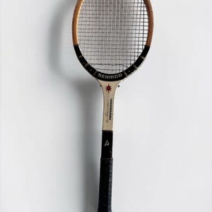Vintage Seamco Ken Rosewall Wooden Tennis Racket Retro Display