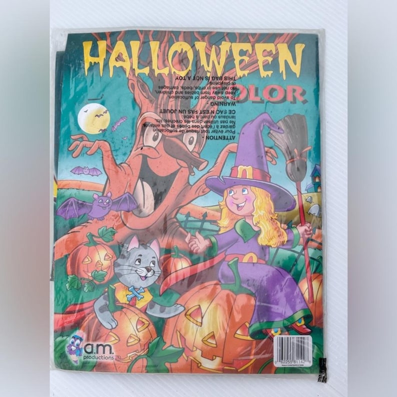 Vintage 90s Halloween Mega Fun Activity Pack – Sealed Coloring & Games ...