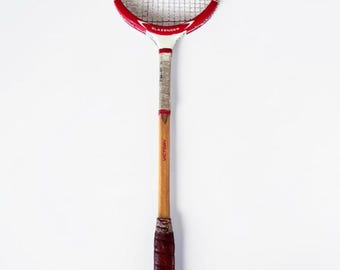 Raqueta de bádminton de madera Vintage Slazenger Victory Retro