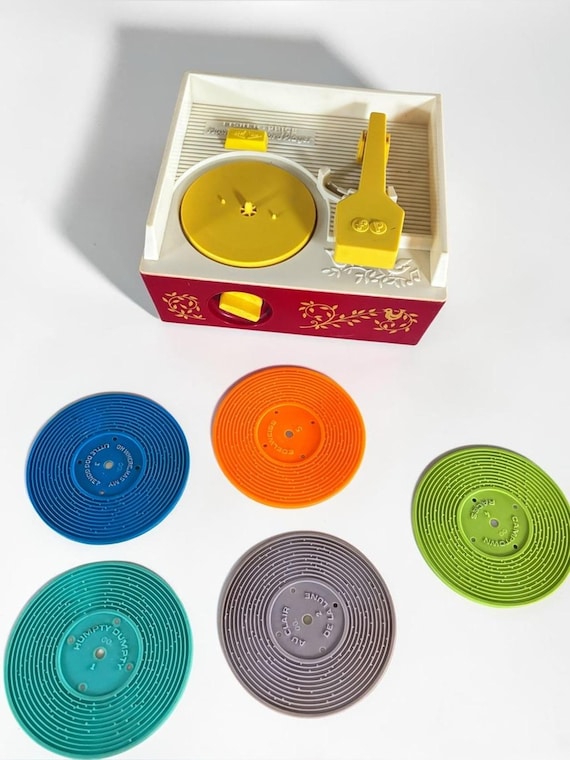 ビンテージ フィッシャープライス オルゴール レコードプレーヤー 5枚
