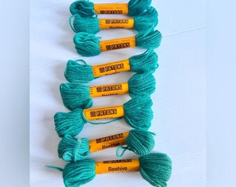 Patons Beehive Tapestry wol 100% wol groene strengen partij