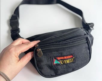 Everest Fanny Pack Present till Resenär Svart Midjebältesväska