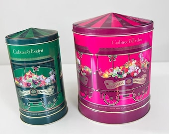 Crabtree Evelyn Seasonal Spectacle Tin Canister Set
