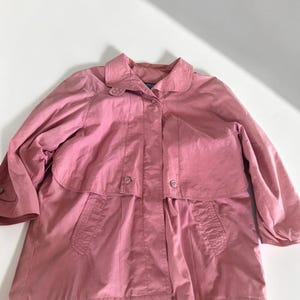 Vintage Due North Rosa Utility Jacka Dam Stor Vårkappa