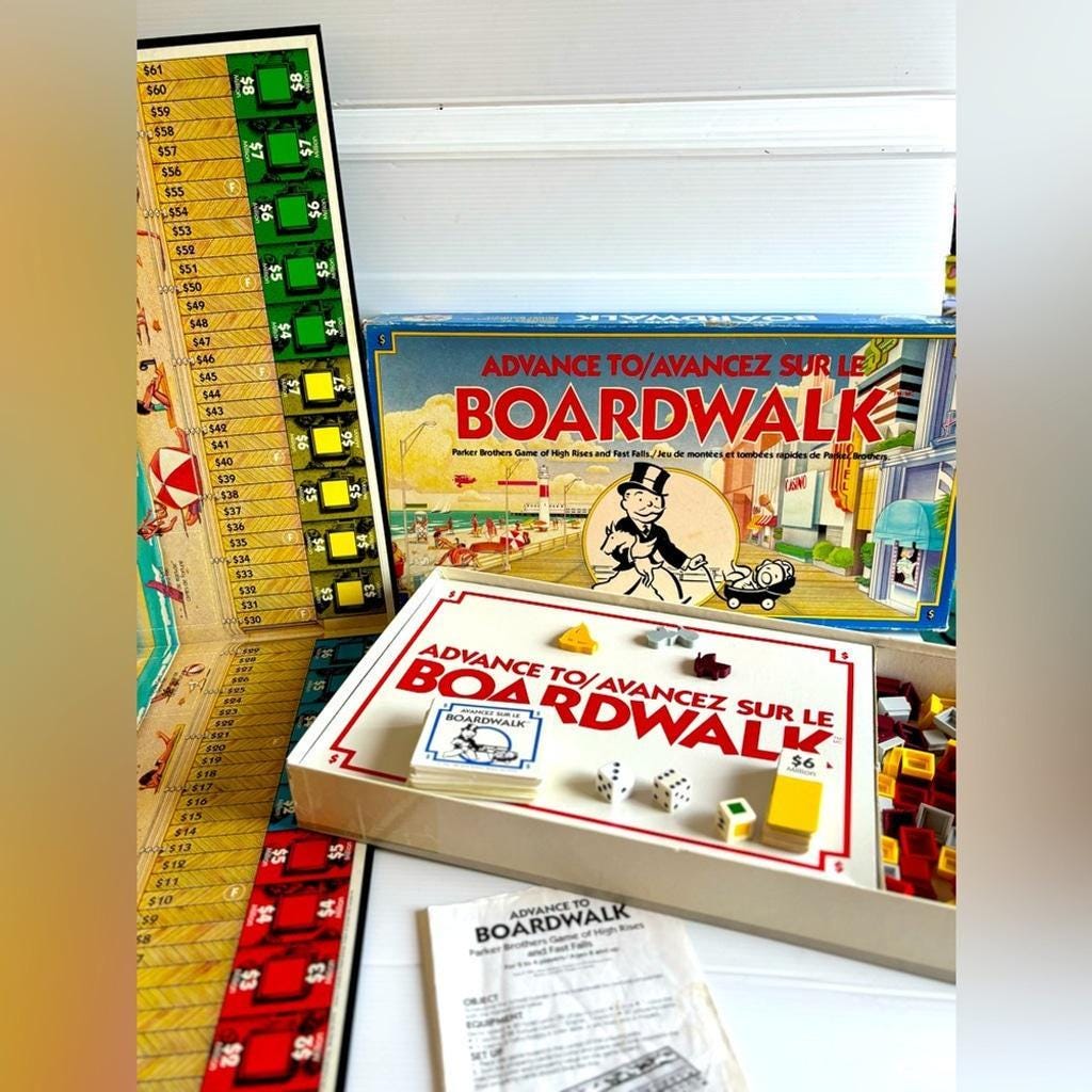 Advance to Boardwalk Board Game - Etsy Canada
