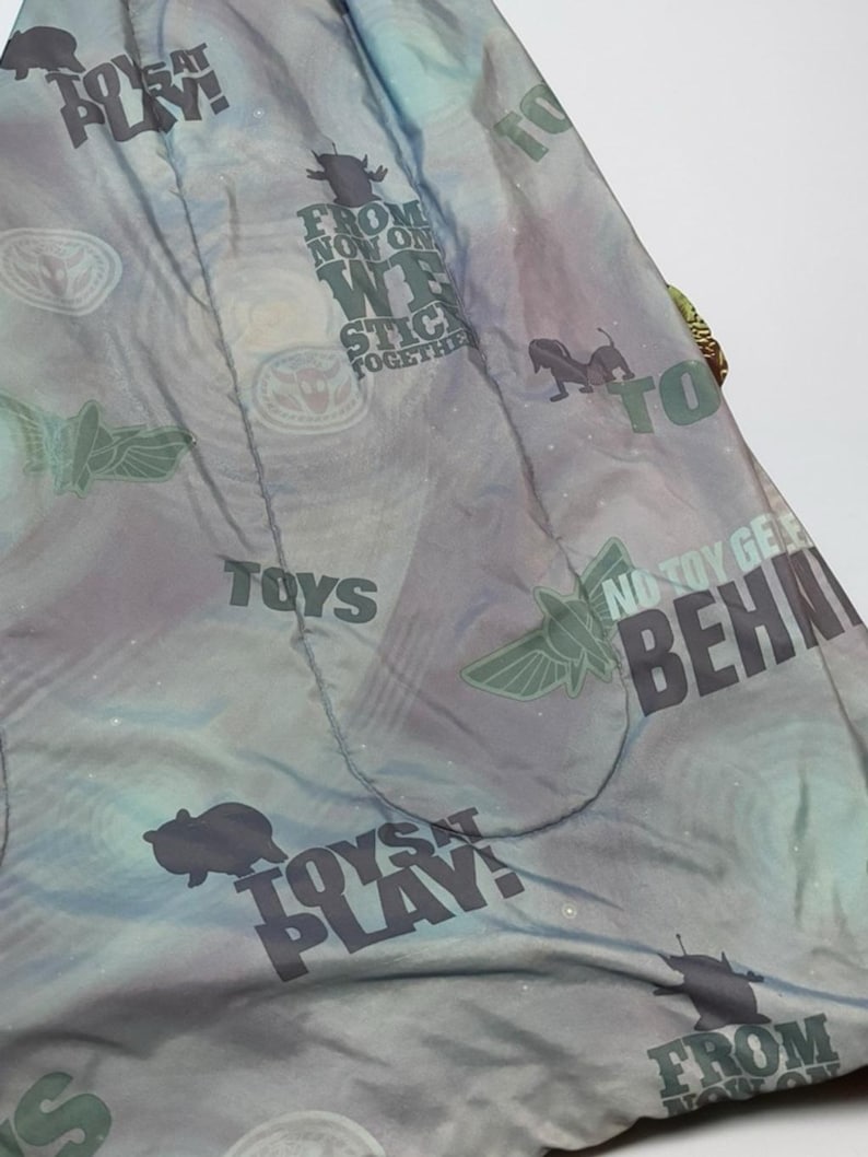 Edredón Toy Story tamaño Queen para niños, ropa de cama Pixar Woody Buzz azul imagen 3