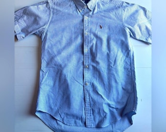 Polo Ralph Lauren vintage con bottoni e maniche corte, taglia 20, da uomo