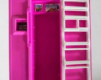 Vintage Barbie koelkast uit 1990, Mattel poppenhuisaccessoire