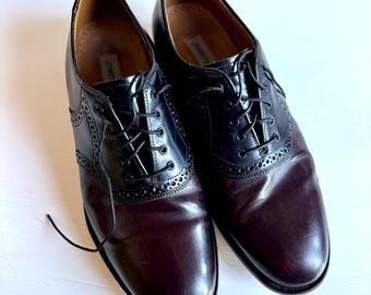 ヴィンテージ 80年代 フットジョイ ホワイト ブラック サドル ゴルフ