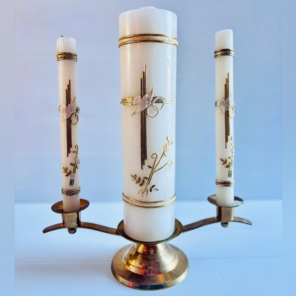 Candélabres d'église français anciens