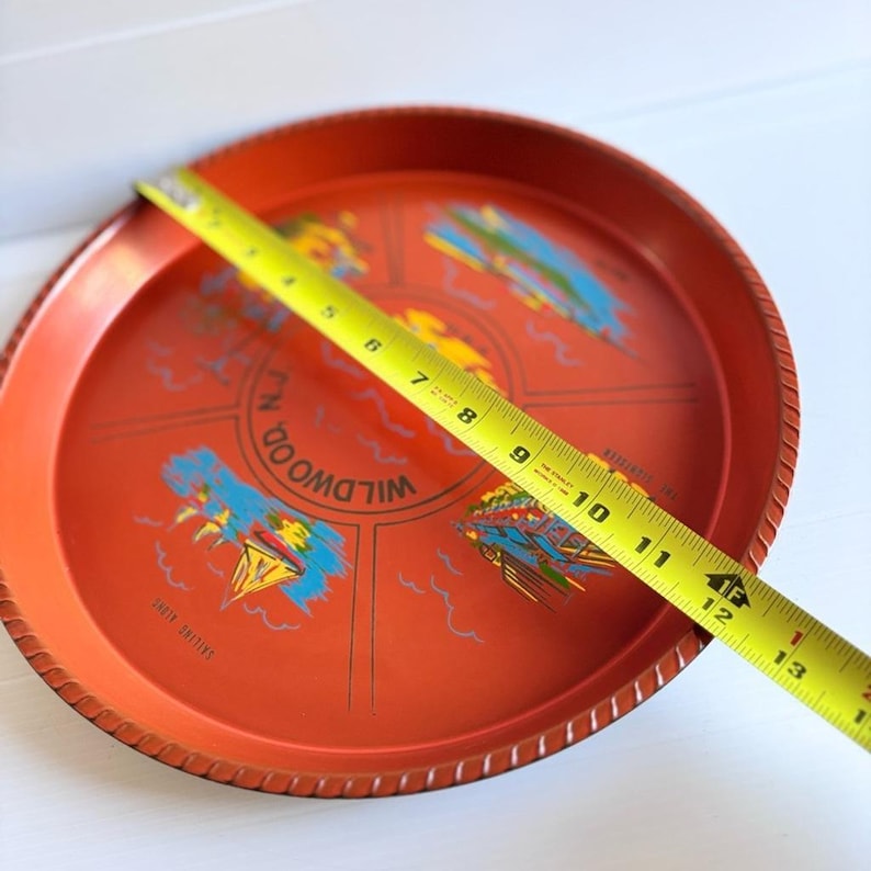 Vintage Wildwood NJ Souvenir Tin Tray ANCO Japan 11" image 4