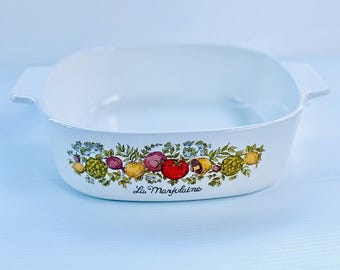 Vintage Fire King La Marjolaine braadpan voor Cottage Kitchen