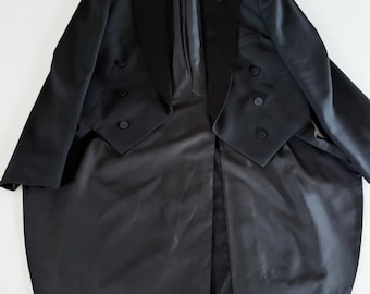 YSL Tuxedo Tailcoat for Women Formal Black Evening Jacket S