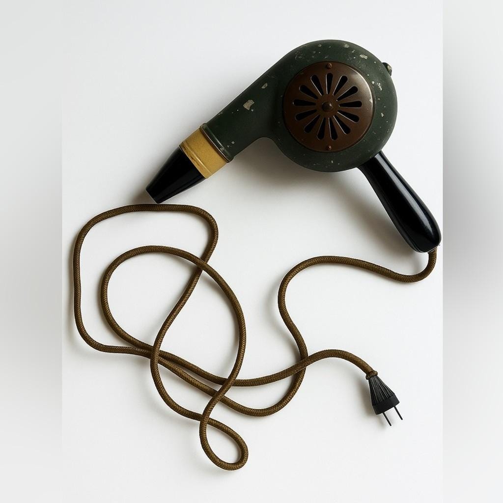 Vintage Race 75 Hair Dryer Racine Universal Motor Co. USA Green