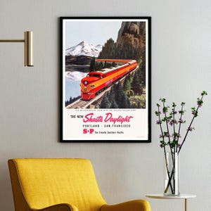 1950 - Vintage Travel Poster for the Southern Pacific Railroad
