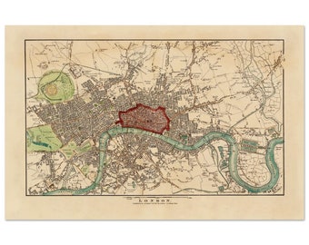 1815 - Map of London