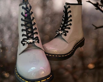 Barbed wire shoe lace Charms -  Doc Charms - Doc Martens Charms - DM Shoe Lace Charms - Goth Pop Punk Grunge Elder Emo Gift