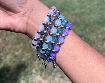 Silver Cross Bracelet