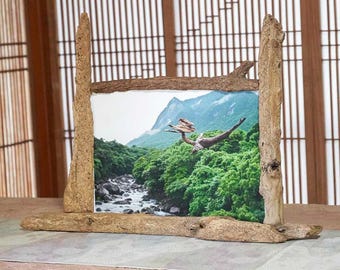 Driftwood Photo Stand, Photo Frame, Wooden Frame, Driftwood Art, Wooden Interior, Natural Art, 116