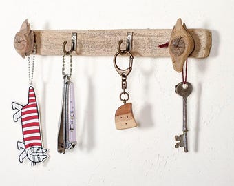 Driftwood branch accessory hanger, key hanger, display necklace hanger, key holder, driftwood wall hanger, high-quality driftwood material