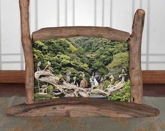 Driftwood Photo Stand, Photo Frame, Wooden Frame, Driftwood Art, Wooden Interior, Natural Art, 103