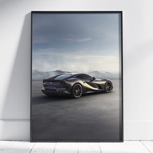 Ferrari 812 Superfast poster, Super car poster, Hyper car, Home decor, Garage decor, office decor, Gift, Ferrari wall art, Ferrari poster